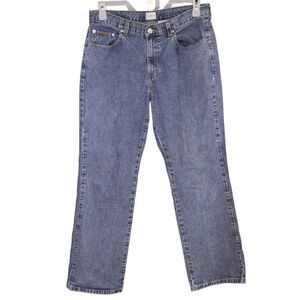 Vintage CK Calvin Klein BootCut Jeans Sz 12 Double stone Blue High Rise